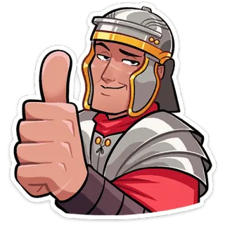 👍 ローマ兵, いいね, 古代ローマ, 鎧, 軍事, 歴史 telegram sticker