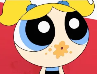 🍯 Bubbles The Powerpuff Girls Desenho animado, Série de TV, Docinho, As Meninas Superpoderosas telegram sticker