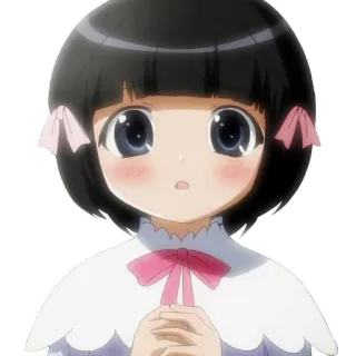😳 anime, girl, cute, cartoon, manga, character, illustration telegram sticker