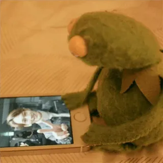 😮 Kermit Kermit la rana, Gesto, Dito, Meme, Umorismo, Telefono whatsapp sticker