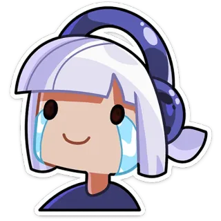 😭 стикер, плачет, мультик, персонаж, эмодзи whatsapp sticker
