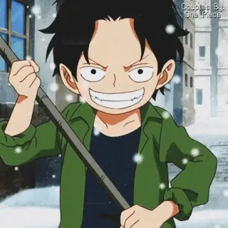 🪐 Ace One Piece Couples By: One Piece anime, One Piece, Ace, shonen, sticker, cartoon telegram sticker
