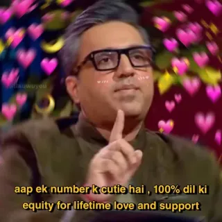 ❤️ aap ek number k cutie hai, 100% dil ki
equity for lifetime love and support Liebe, süß, Zuneigung, Hindi, Unterstützung, Gleichberechtigung telegram sticker