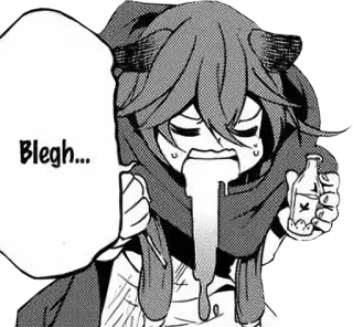🤢 Blegh... Anime, Manga, Potion, Vomi telegram sticker