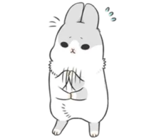🐰 kelinci, imut, binatang, stiker, kartun telegram sticker