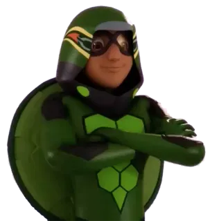🐢 Carapace Miraculous Ladybug carapace, Miraculous, dessin animé, tortue, héros telegram sticker