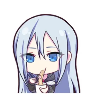 🎤 Anime, Chibi, Essen, Nudeln, Süß telegram sticker