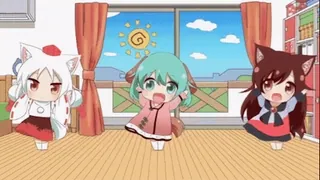 🎉 Anime, Kot, Słodki, Kreskówka, Kawaii, Chibi telegram sticker