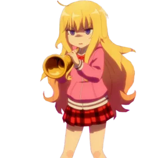 💢 anime, girl, character, blonde, cute, cartoon telegram sticker