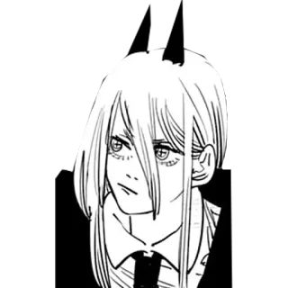 😠 Power Chainsaw Man anime, manga, chainsaw man, power, devil telegram sticker