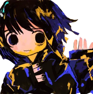 🖐 Anime, Mädchen, Kunst, Charakter telegram sticker