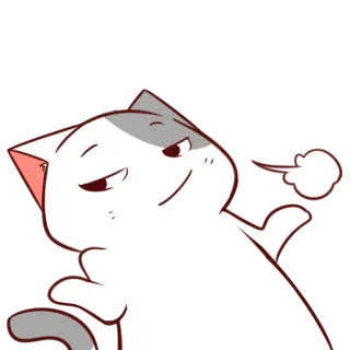 🤷‍♀️ gato, arrogante, atitude, desenho animado, animal, fofo telegram sticker