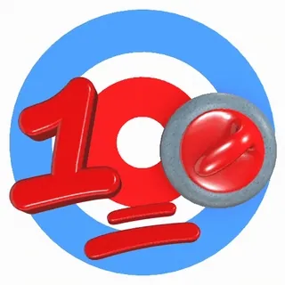 💯 10 Кёрлинг, Камень, Мишень, Спорт telegram sticker