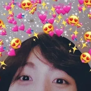 😍 love, hearts, emojis, cute, happy telegram sticker