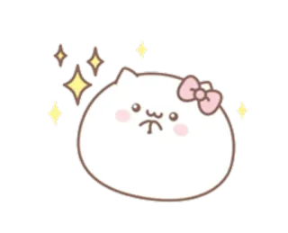 😍 chat, autocollant, mignon, dessin animé telegram sticker