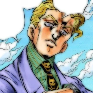 🐈‍⬛ Yoshikage Kira JoJo's Bizarre Adventure Anime, Manga, Jojo, Yoshikage Kira, Diamond is Unbreakable telegram sticker