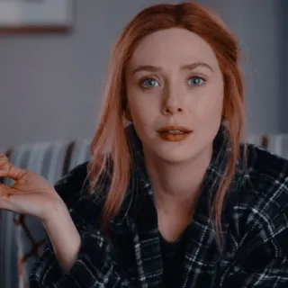 ☕️ Wanda Maximoff WandaVision wandavision, wanda maximoff, elizabeth olsen, marvel, mcu telegram sticker