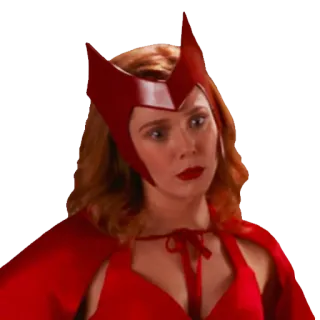 😐 Scarlet Witch marvel, scarlet witch, super-héros, elizabeth olsen telegram sticker