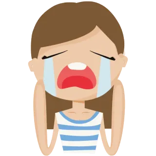 😭 menangis, sedih, kesal, emosi, wanita, air_mata telegram sticker