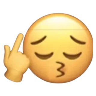 ✨ 이모지, 가운데 손가락, 무례한, 제스처 telegram sticker