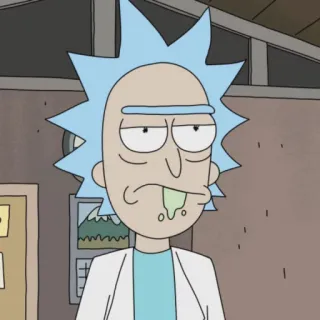 🛸 Rick Sanchez Rick and Morty Rick and Morty, Zeichentrick, Rick Sanchez, Erwachsenenanimation, Wissenschaft, Wissenschaftler telegram sticker