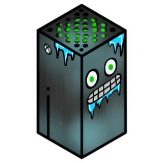 🥶 xbox, konsole, gaming, aufkleber, cartoon telegram sticker