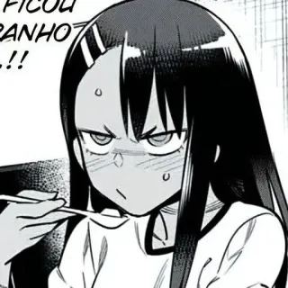 😤 Nagatoro Don't Toy with Me, Miss Nagatoro FICOU ESTRANHO...!! Manga, Anime, Nagatoro, Ekspresi, Makan, Malu, Jangan Bully Aku, Nagatoro telegram sticker