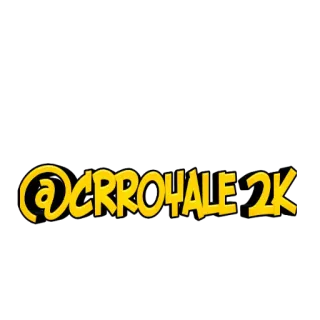 👍 @CRROYALE2K usuario, redes sociales, perfil, amarillo whatsapp sticker