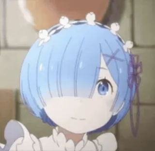 βοΈ Rem Re:Zero anime, rem, re:zero, waifu, cute, manga, isekai telegram sticker