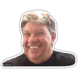 🤪 Mark Birch Mann, lächelnd, Porträt, Person telegram sticker