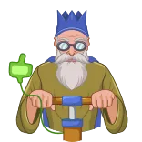 Wise Old Man telegram stickers