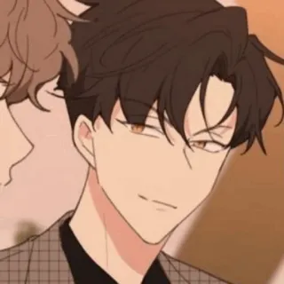 🎗 アニメ, 男, 漫画, ポートレート, 笑顔, キャラクター, アート telegram sticker