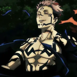 😈 Ryomen Sukuna Jujutsu Kaisen anime, manga, curse, demon, sukuna, jujutsu kaisen telegram sticker