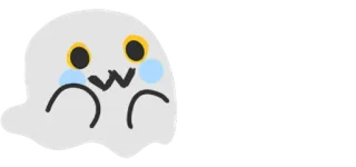 👻 hantu, imut, kawaii, halloween, stiker telegram sticker