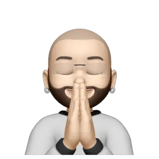 💥 Emoji, Gebet, Meditation, Frieden, Namaste, Achtsamkeit whatsapp sticker