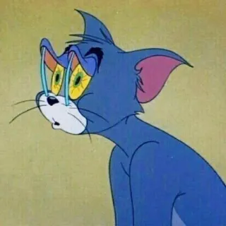 ⚡️ Tom Tom and Jerry Tom, gato, desenho animado, engraçado, exausto telegram sticker