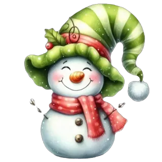 🫥 snowman, winter, holiday, christmas, snow, cute, festive telegram sticker