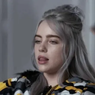 🌊 Billie Eilish Billie Eilish, piosenkarka, celebrytka, kobieta telegram sticker
