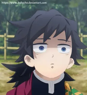 😳 Giyu Tomioka Demon Slayer Anime, Manga, Gesichtsausdruck, Giyu, Tomioka telegram sticker