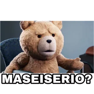 🤦‍♂ Ted MASEISERIO? 映画, コメディ, テディベア, 表情, ミーム telegram sticker