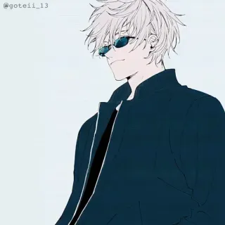 💠 Gojo Satoru Jujutsu Kaisen Anime, Manga, Gojo Satoru, Jujutsu Kaisen, Personaje, Gafas whatsapp sticker
