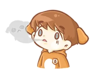 😱 Cartoon, Uitgeput, Moe, Duizelig, Anime, Personage telegram sticker