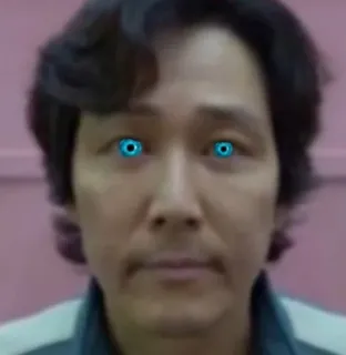 🌟 korean, man, eyes, portrait telegram sticker