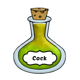 💊 Cock potion, bottle, cock, vulgar telegram sticker