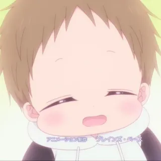 🧸 アニメーション制作: ブレインズ・ベース аниме, ребенок, милый, мультфильм telegram sticker