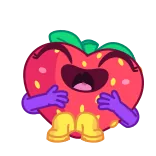 Sweety Strawberry whatsapp stickers