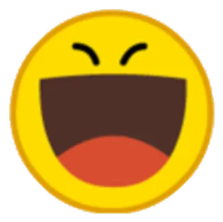 😄 emoji, rire, heureux, sourire, joie, visage telegram sticker