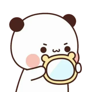 🐻 cute, panda, character, cartoon, animal, kawaii, sticker telegram sticker