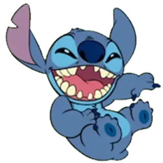 😂 Stitch Lilo & Stitch Alien, Niedlich, Blau, Cartoon, Lustig, Fröhlich telegram sticker
