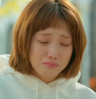 😥 sad, crying, upset, woman, emotional telegram sticker